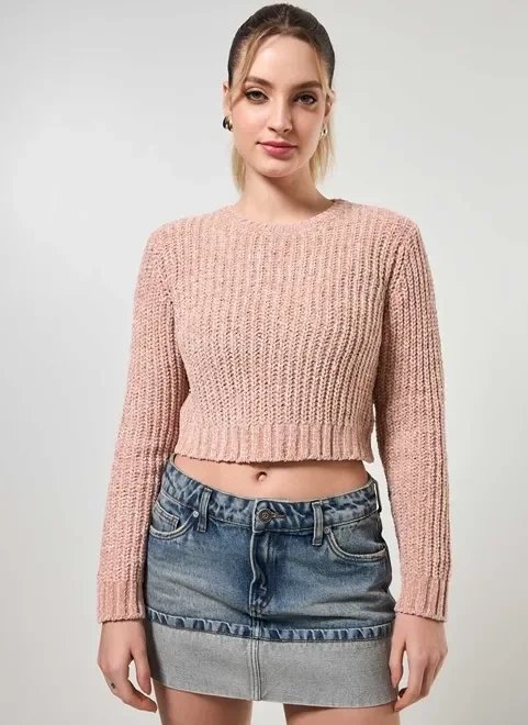 tricô chenile com brilho tricô chenile com brilho