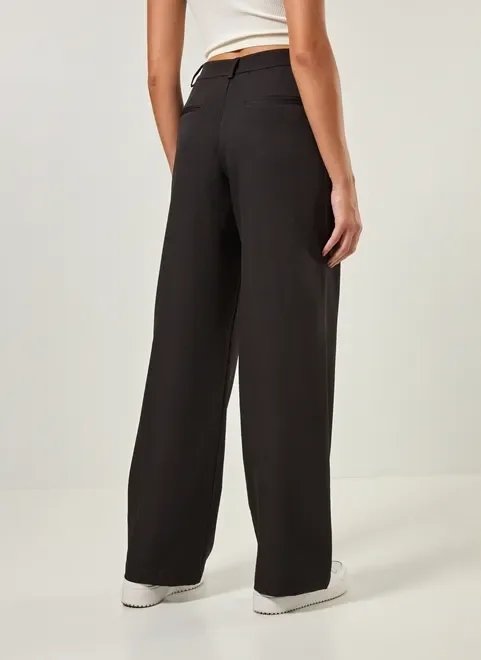 calça de alfaiataria reta preta calça de alfaiataria reta preta