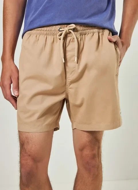bermuda short em sarja caqui bermuda short em sarja caqui