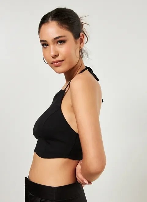 cropped frente única preto cropped frente única preto