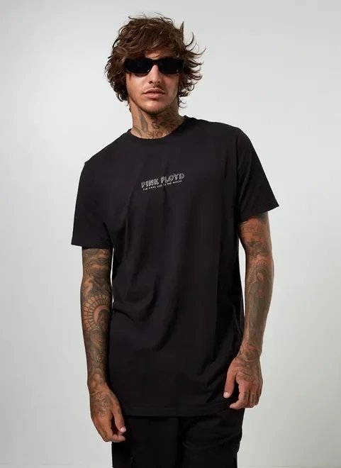 camiseta estonada alongada pink floyd camiseta estonada alongada pink floyd