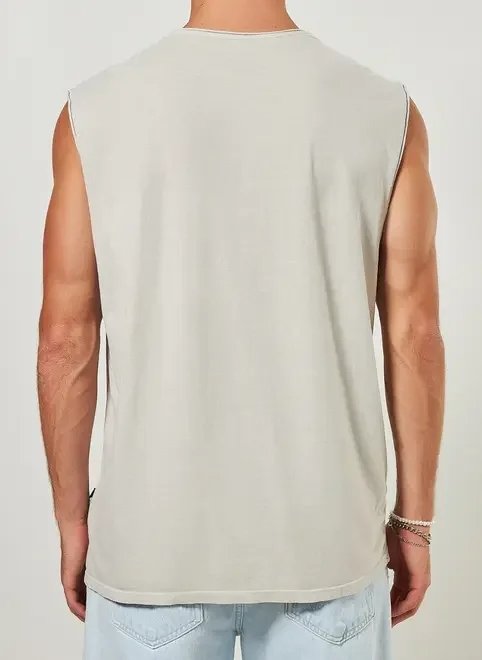 regata estonada com bordado tropical regata estonada com bordado tropical