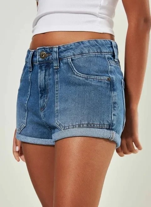 short jeans escuro cintura baixa short jeans escuro cintura baixa