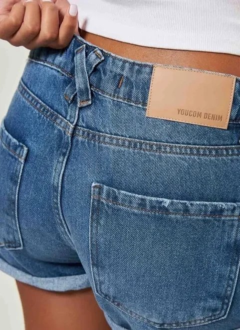 short jeans escuro cintura baixa short jeans escuro cintura baixa