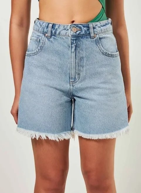 bermuda jeans barra desfiada bermuda jeans barra desfiada
