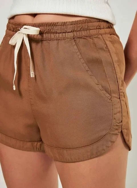 short em sarja leve marrom short em sarja leve marrom