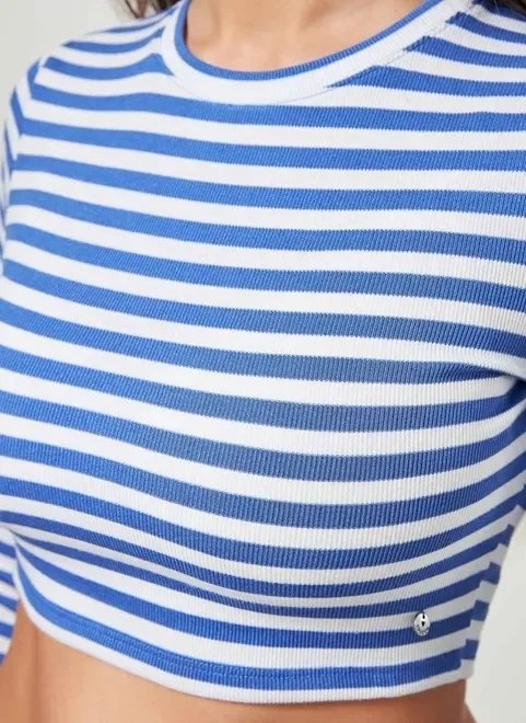 blusa cropped manga longa listrada blusa cropped manga longa listrada