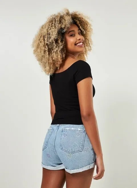 blusa básica ombro a ombro blusa básica ombro a ombro