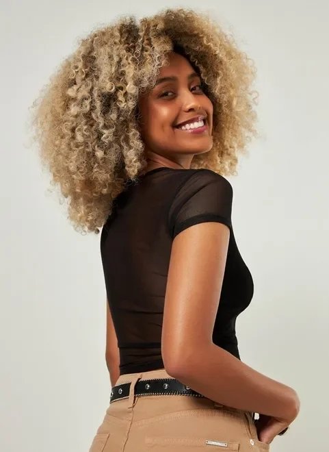 blusa corselet com tule preto blusa corselet com tule preto