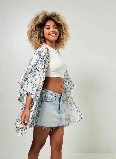 kimono off-white florido kimono off-white florido