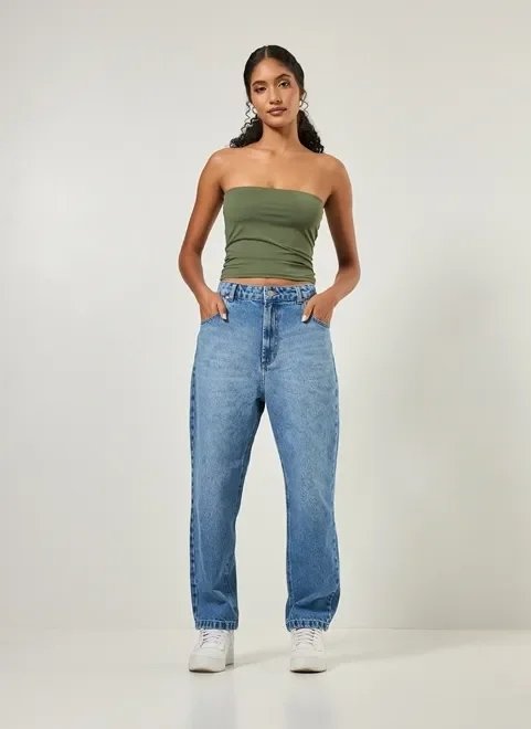 blusa tube top em poliamida blusa tube top em poliamida