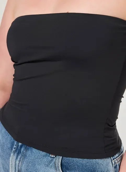 blusa tube top em poliamida blusa tube top em poliamida