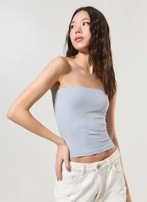 blusa tube top em poliamida blusa tube top em poliamida