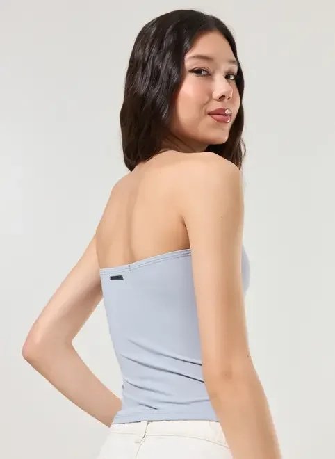 blusa tube top em poliamida blusa tube top em poliamida