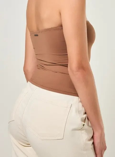 blusa tube top em poliamida blusa tube top em poliamida