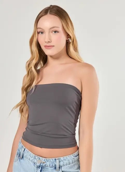 blusa tube top em poliamida blusa tube top em poliamida