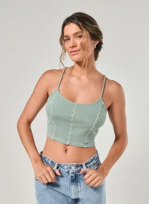 cropped estonado com alcinhas cropped estonado com alcinhas