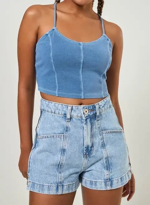 cropped estonado com alcinhas cropped estonado com alcinhas