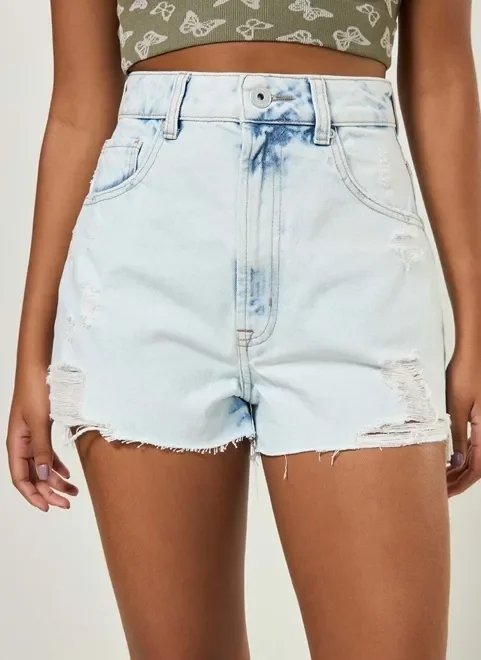short hot pant jeans claro rasgos short hot pant jeans claro rasgos