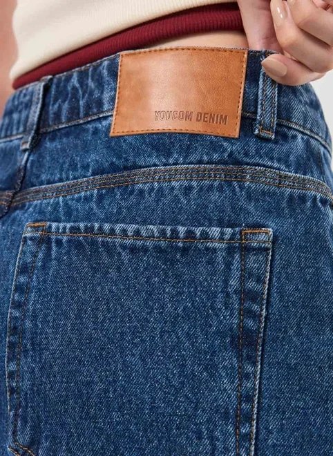 saia jeans barra desfiada cintura média saia jeans barra desfiada cintura média