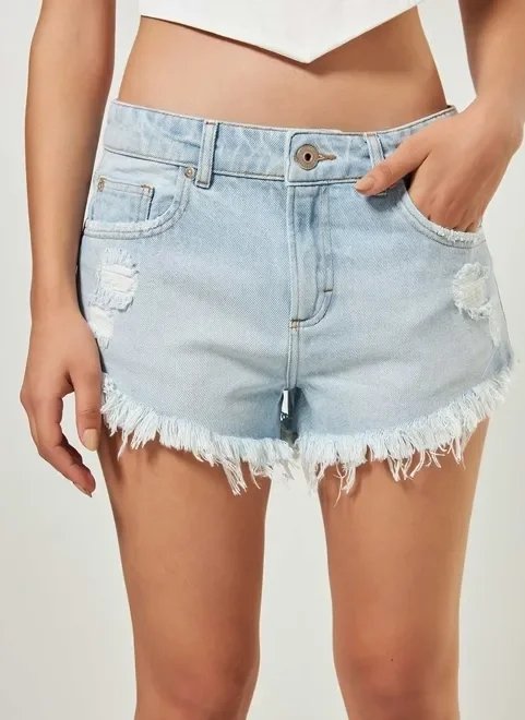short jeans claro micro cintura baixa short jeans claro micro cintura baixa