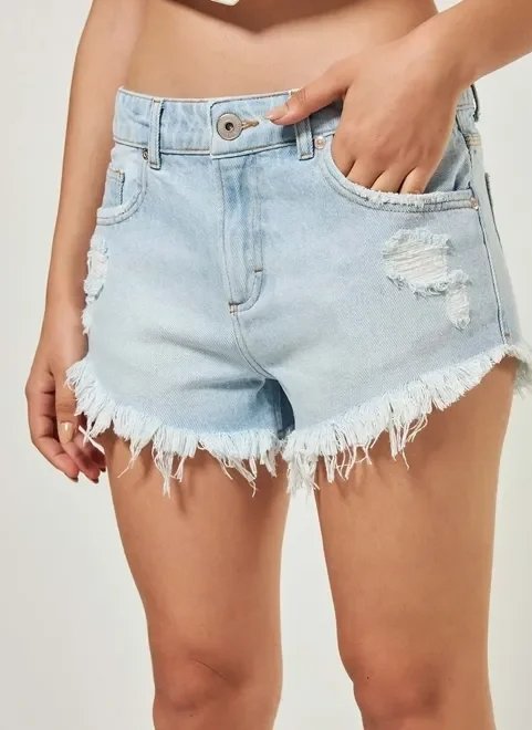 short jeans claro micro cintura baixa short jeans claro micro cintura baixa