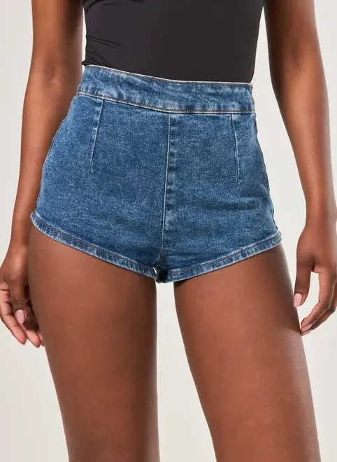 micro short jeans cintura alta micro short jeans cintura alta