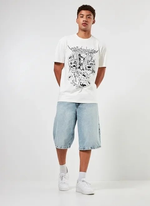 camiseta box off-white com arte preta camiseta box off-white com arte preta