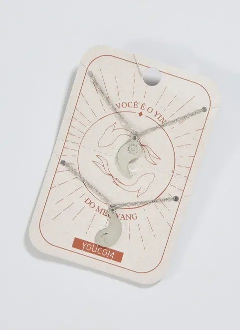 dupla de colares yin-yang dupla de colares yin-yang