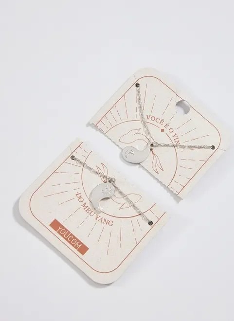 dupla de colares yin-yang dupla de colares yin-yang