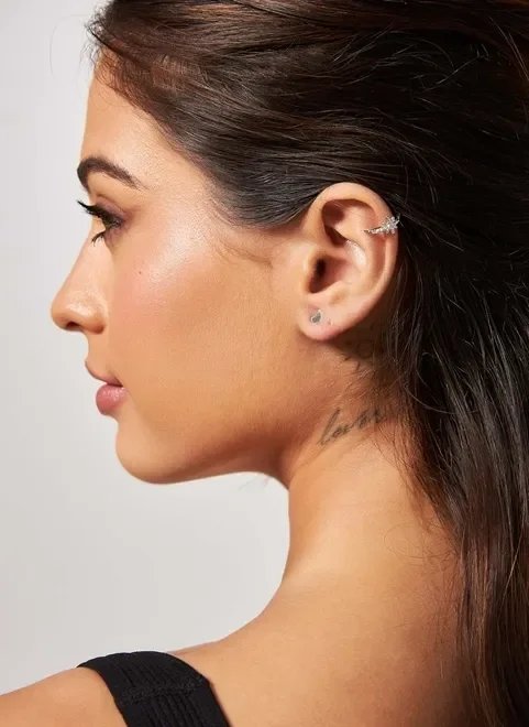 brincos e piercing fake com pedrinhas brincos e piercing fake com pedrinhas