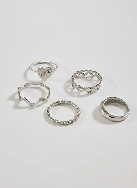 conjunto anéis coração conjunto anéis coração