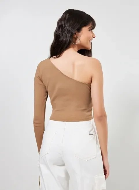 blusa manga única marrom blusa manga única marrom