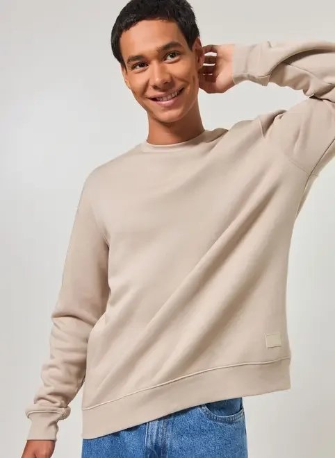 moletom sem capuz moletom sem capuz