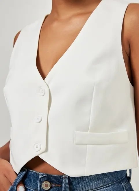 colete de alfaiataria off-white colete de alfaiataria off-white