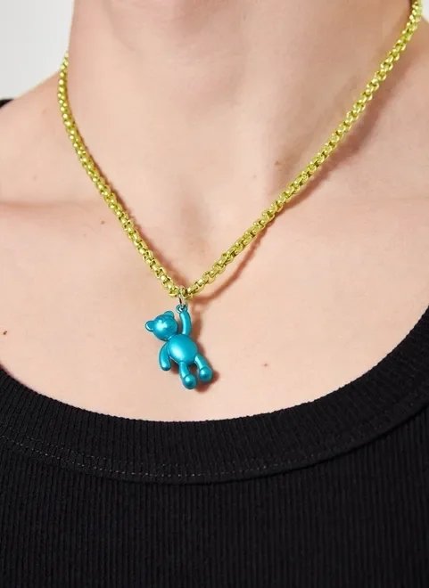 colar urso azul colar urso azul