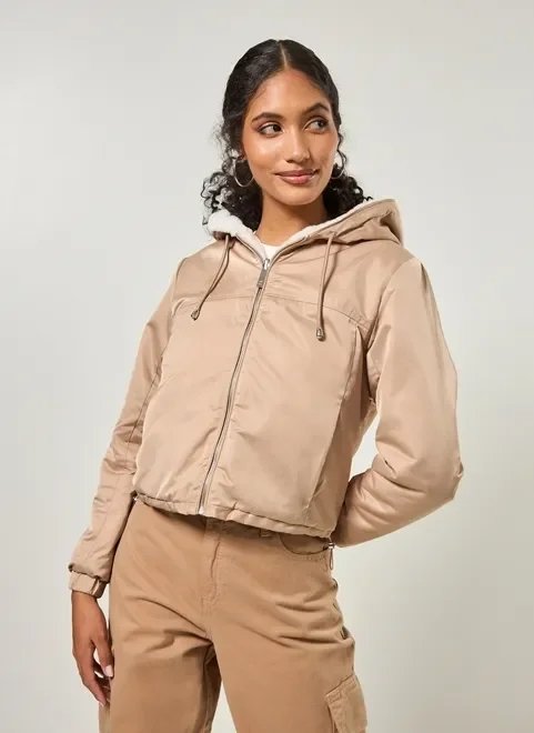 jaqueta reversível com pelúcia jaqueta reversível com pelúcia