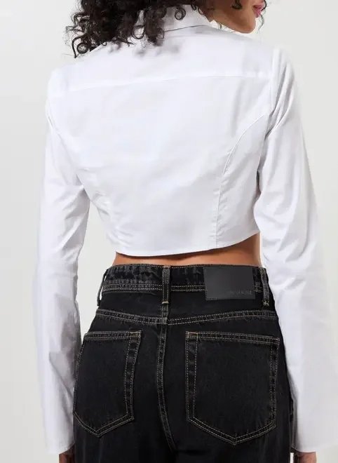 camiseta manga longa cropped camiseta manga longa cropped