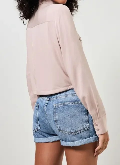 camisa manga longa com elástico camisa manga longa com elástico