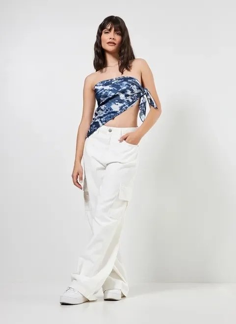 max lenço estampa manchada azul max lenço estampa manchada azul