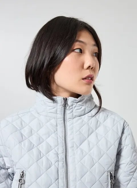 jaqueta puffer leve em matelassê jaqueta puffer leve em matelassê