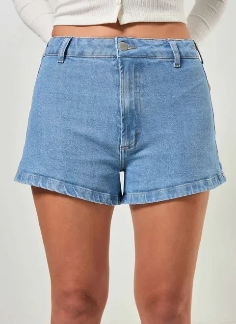 short jeans hot pants de cintura alta short jeans hot pants de cintura alta