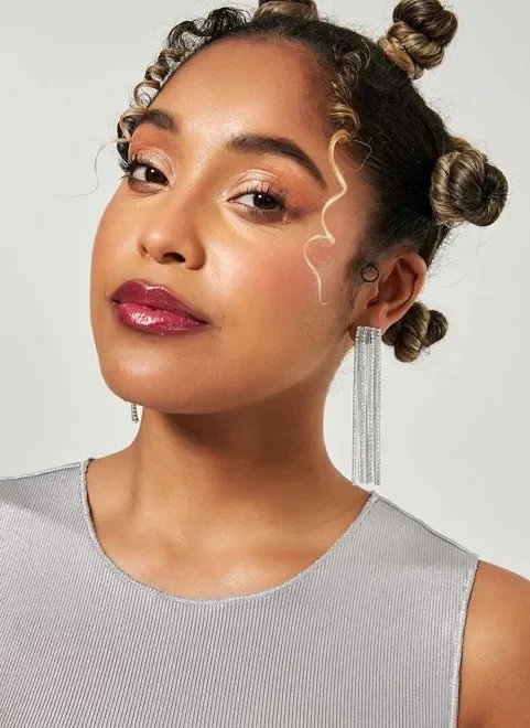 brinco franja de strass brinco franja de strass