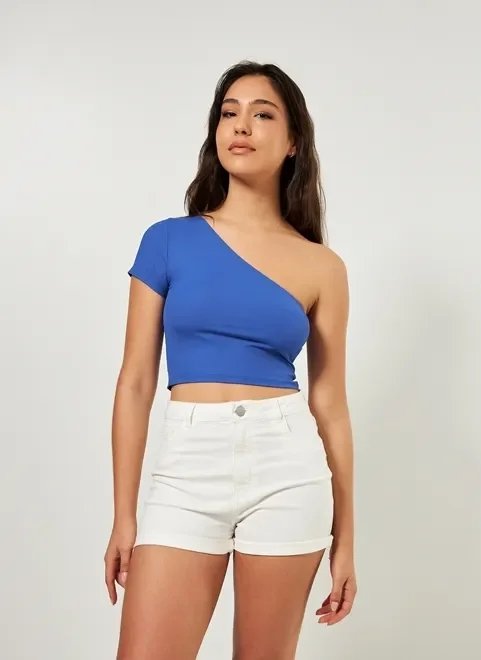 blusa cropped com ombro só blusa cropped com ombro só