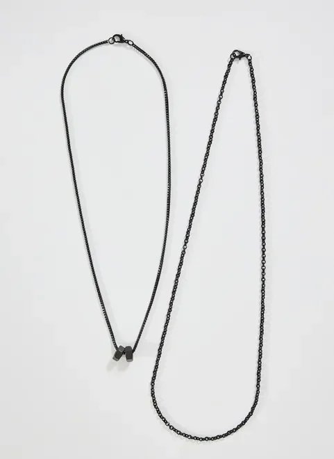 conjunto de colares pretos conjunto de colares pretos