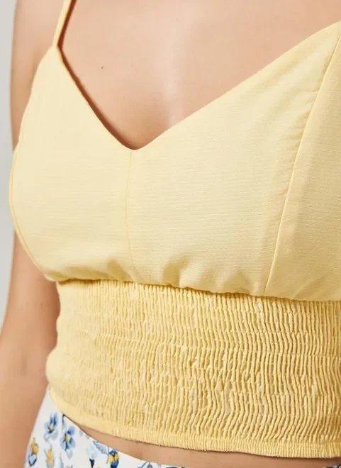 cropped de alcinha com barra de lastex cropped de alcinha com barra de lastex