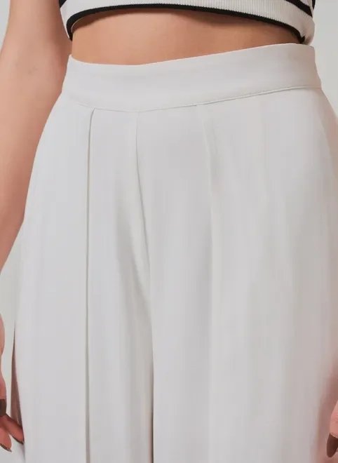 calça pantalona pareô off-white calça pantalona pareô off-white