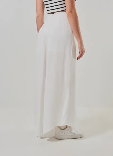 calça pantalona pareô off-white calça pantalona pareô off-white