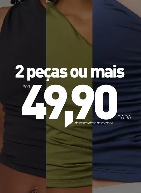 blusa ombro único em poliamida blusa ombro único em poliamida