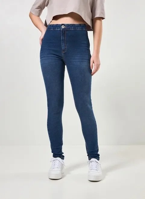 calça jeans skinny básica com elastano calça jeans skinny básica com elastano